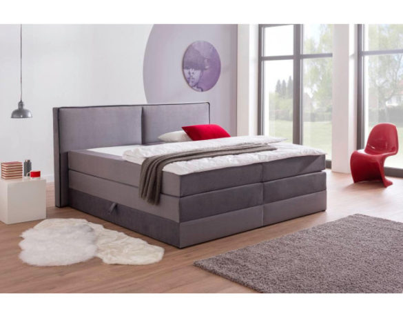 Boxspringbett LAMIA grau 180x200cm