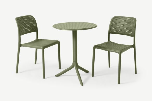 2-Sitzer Bistro-Set NARDI Olive Fiberglas & Resin
