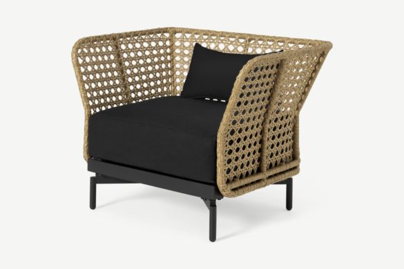 Gartensessel BALAWA Natur & Grau