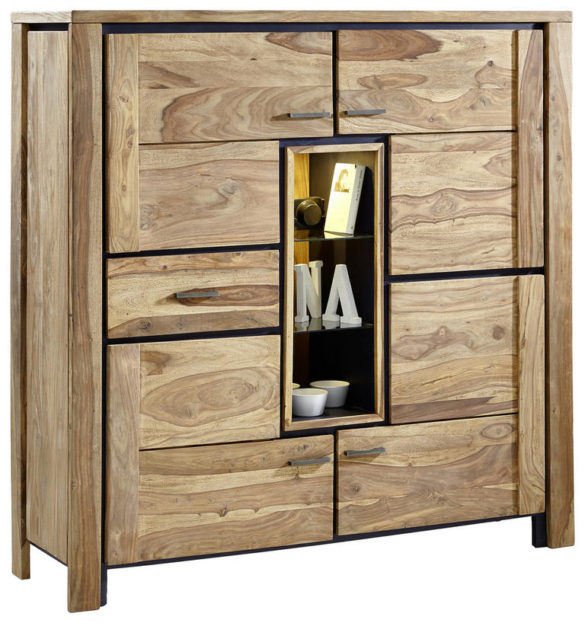 HIGHBOARD Sheesham massiv von LANDSCAPE