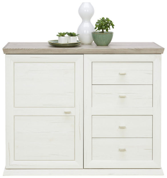 KOMMODE Grau, Weiß von HOM'IN