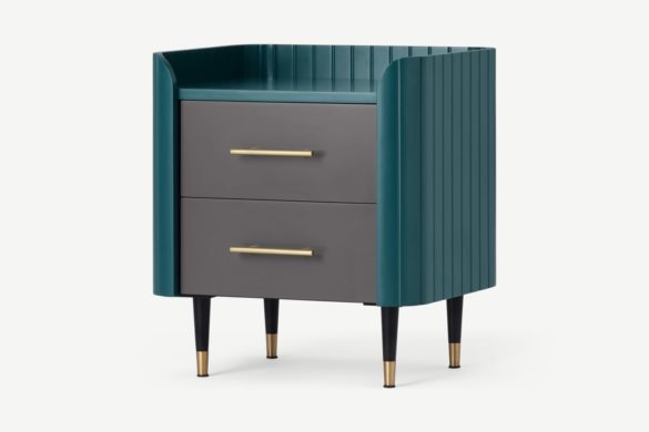Nachttisch LALI Petrol & Messing