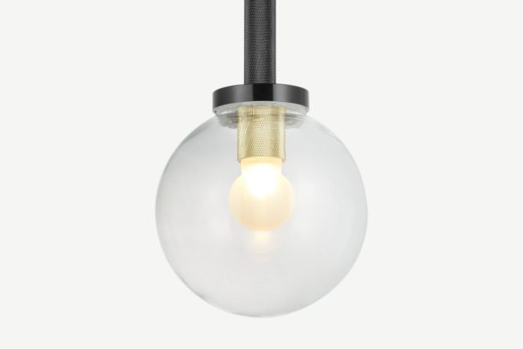 Pendelleuchte VAUGHN Schwarz & Messing