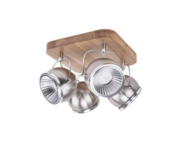 SPOT Light Deckenleuchte BALL Wood 4-flammig 5031474