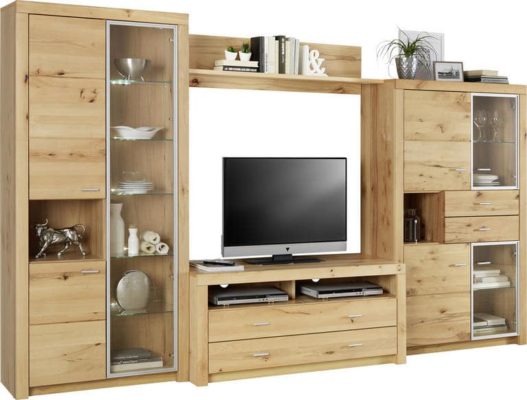 66% sparen - WOHNWAND INDIRA Wildkernbuche massiv von CANTUS - nur 999,00€ | Cherry Möbel