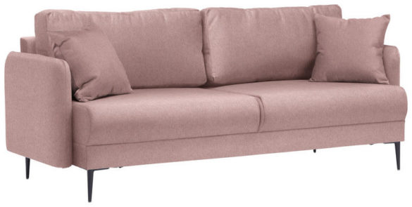 ZWEISITZER-SOFA Velours Rosa von CARRYHOME