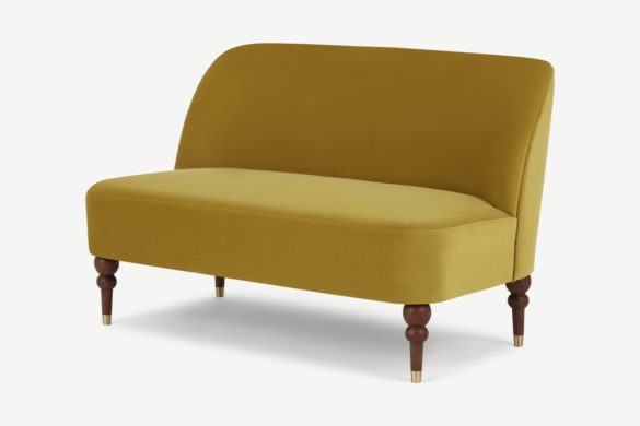 2-Sitzer-Sofa HARPO Vintage Gold Velvet