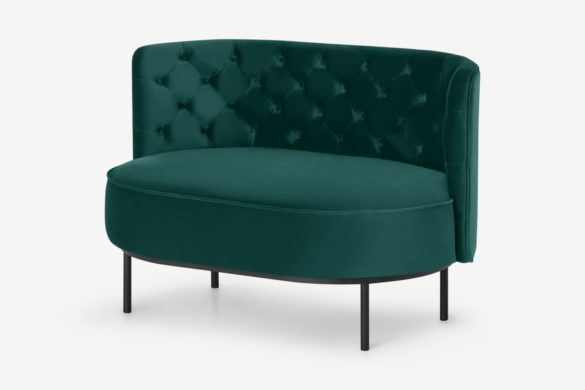 2er-Sofa ETHEL Seafoam Blue Velvet