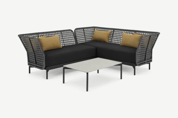 Garten-Ecksofa-Set BALAWA Grau