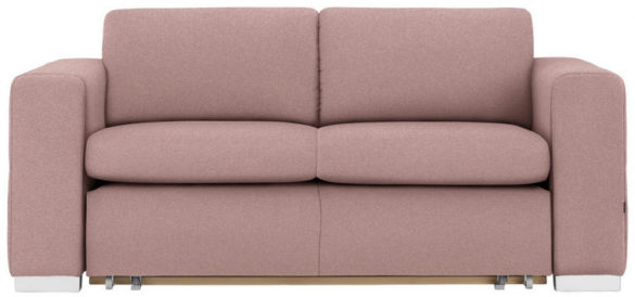 SCHLAFSOFA Samt Rosa von CARRYHOME