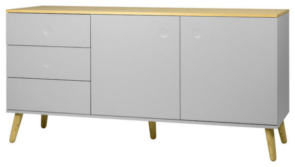 SIDEBOARD Grau, Eichefarben