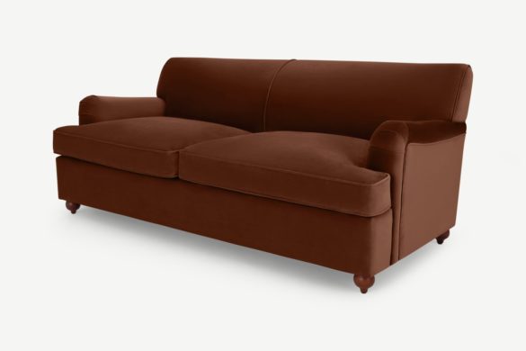 Schlafsofa ORSON warmer Karamell-Samt