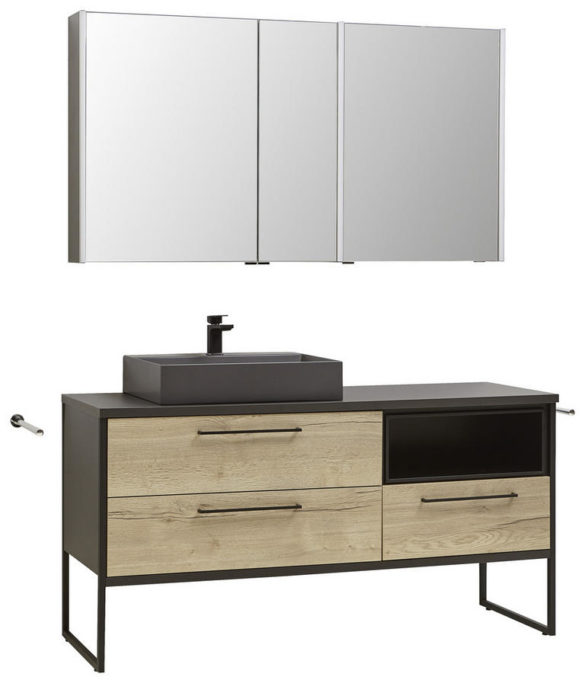 BADEZIMMER Anthrazit, Eichefarben von DIETER KNOLL COLLECTION
