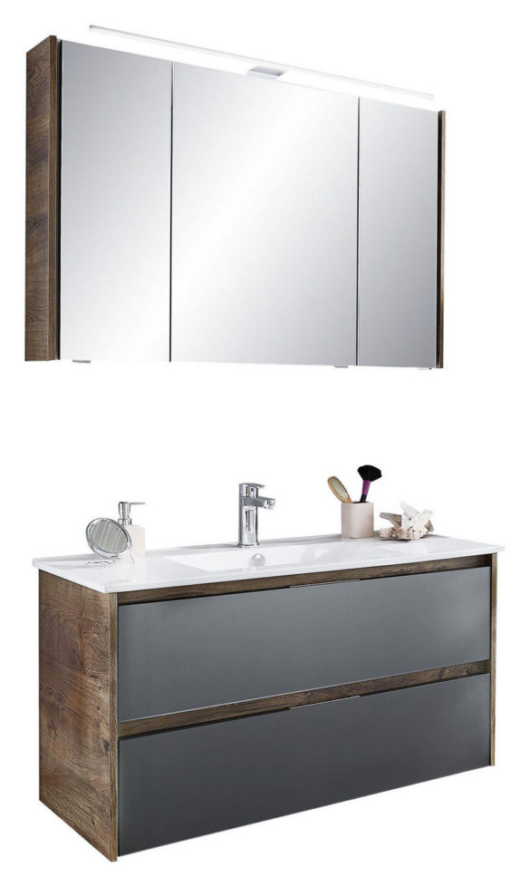 BADEZIMMER Grau, Eichefarben von SADENA