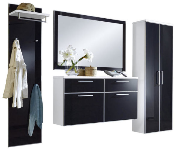 GARDEROBE Anthrazit, Weiß