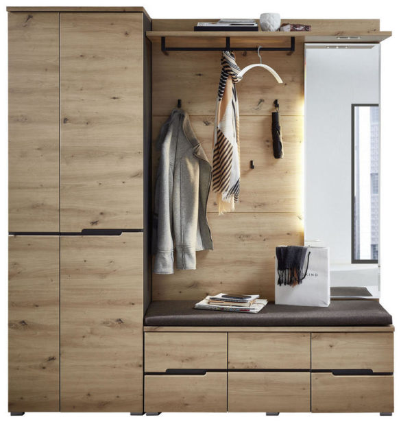 GARDEROBE Graphitfarben, Eichefarben von VOLEO