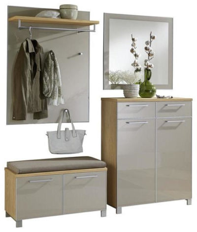 GARDEROBE Taupe, Eichefarben