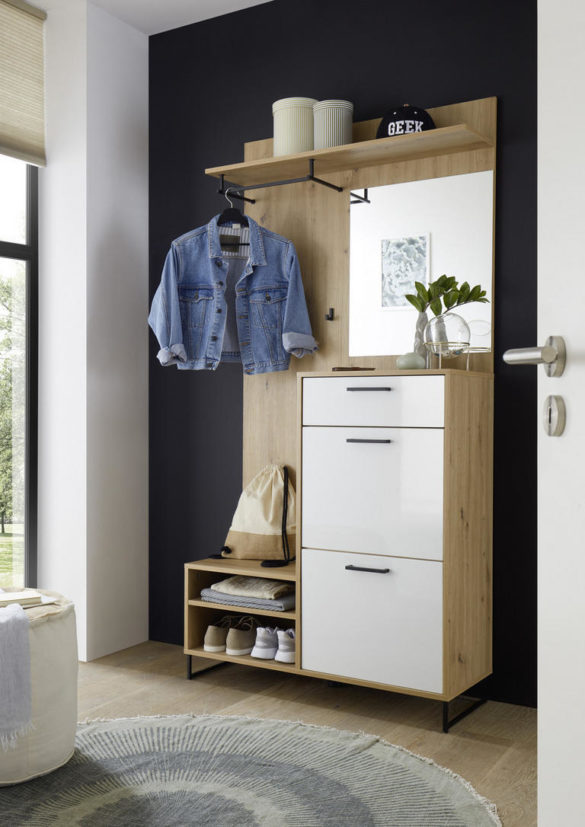 GARDEROBE Weiß, Eichefarben von XORA