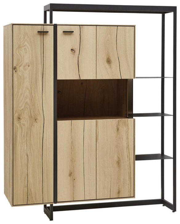 HIGHBOARD Wildeiche, Balkeneiche massiv Schwarz von VALNATURA