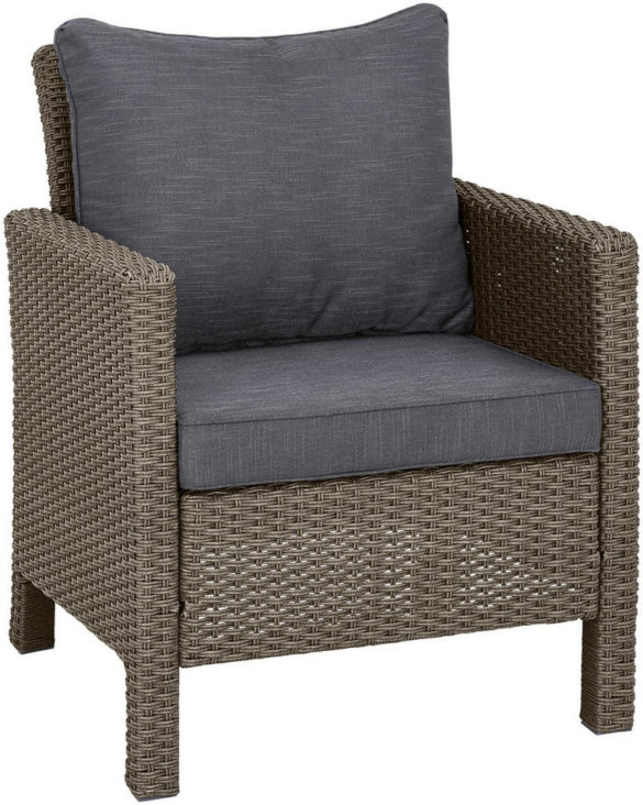 LOUNGESESSEL Grau, Schwarz Aluminium von AMBIA GARDEN