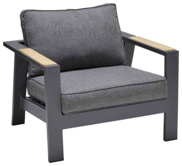 LOUNGESESSEL SOMMER Grau, Dunkelgrau von AMATIO