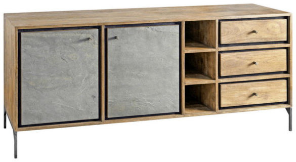 SIDEBOARD Akazie massiv Akaziefarben von LANDSCAPE