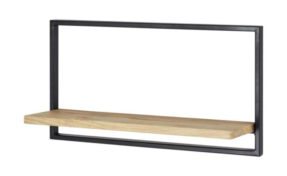 Wandregal RACK Akazie / Schwarz