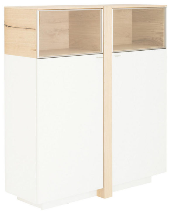 HIGHBOARD Eiche furniert Weiß von VENJAKOB