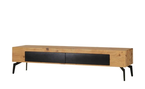 TV-Lowboard ENEGO Schwarz / Wildeiche