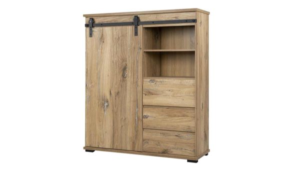 Highboard MANGANO Eiche Antik