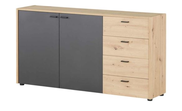 Sideboard NISIO Asteiche / Anthrazit