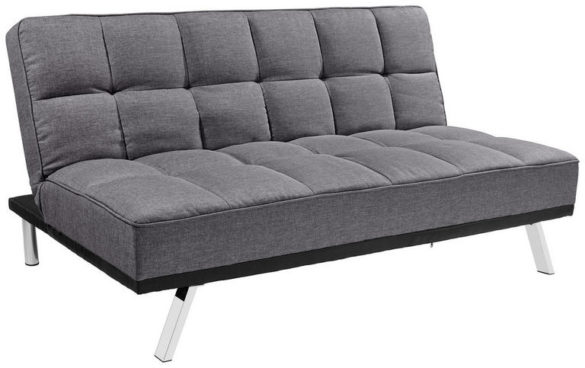 SCHLAFSOFA in Metall, Textil Anthrazit von MID.YOU