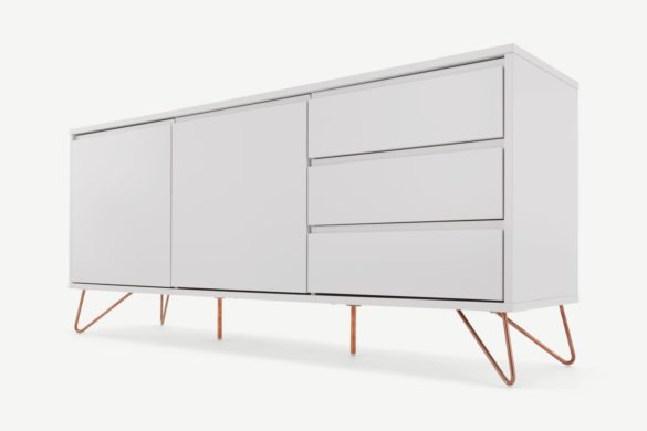 Sideboard ELONA Grau und Kupfer