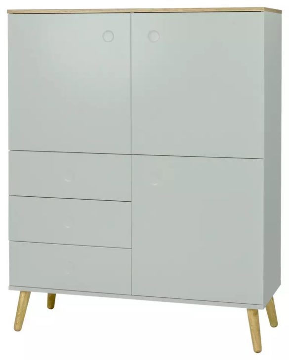 HIGHBOARD Eichefarben, Mintgrün