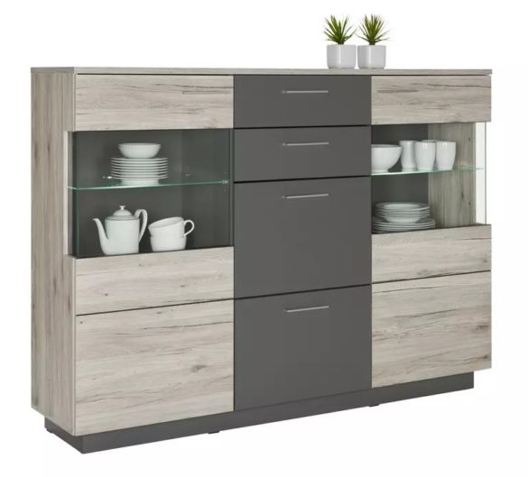 HIGHBOARD Grau, Eichefarben von HOM'IN