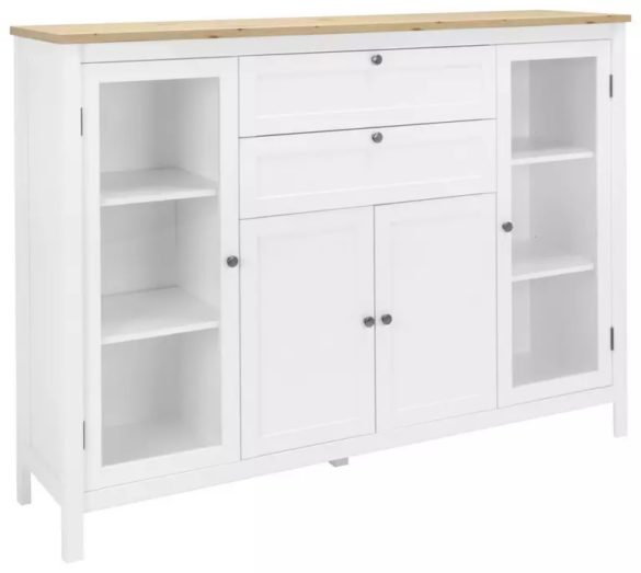 HIGHBOARD Weiß, Eichefarben von MID.YOU