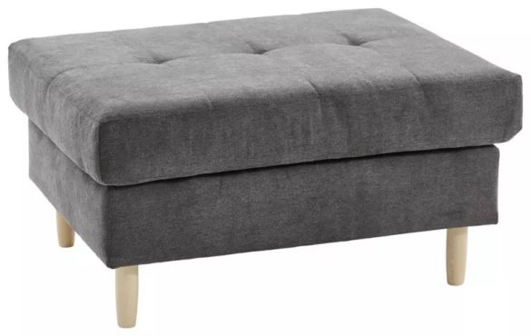 HOCKER Chenille Dunkelgrau, Dunkelbraun von TI'ME