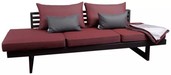 3-Sitzer-Bank Aluminium von STERN