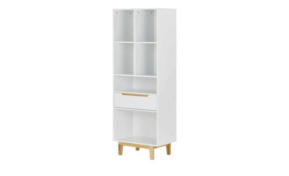 Highboard BRESCIA Weiß / Kiefer Natur