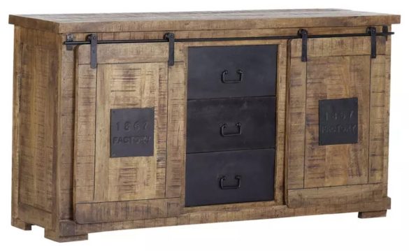 SIDEBOARD Mangoholz massiv Naturfarben von LANDSCAPE