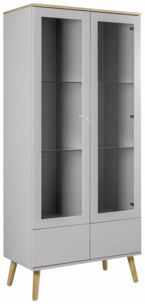 VITRINE Grau, Eichefarben von LOMOCO
