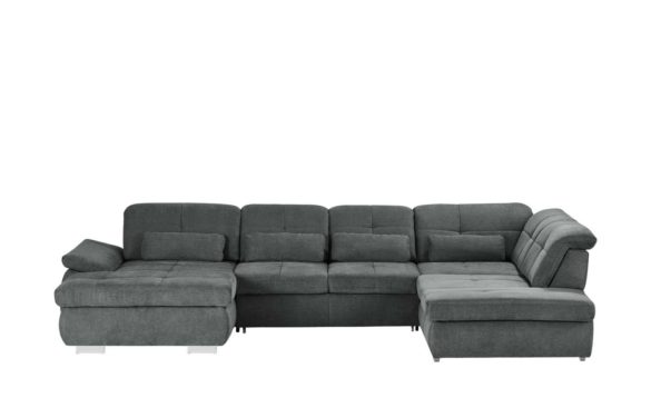Wohnlandschaft mit Funktion PERRY Grau