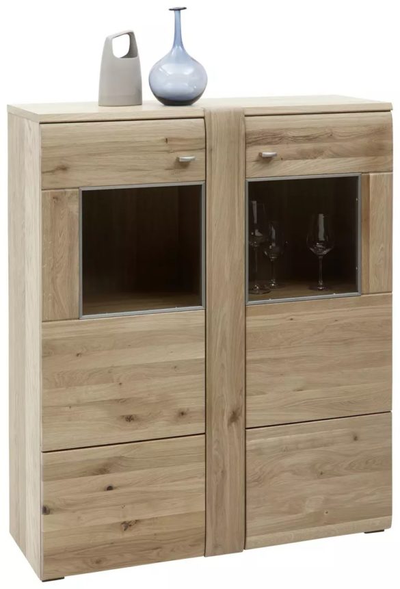 HIGHBOARD Eiche furniert, massiv Eichefarben von VOLEO