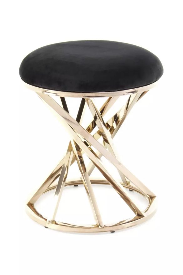 HOCKER Schwarz, Kupferfarben