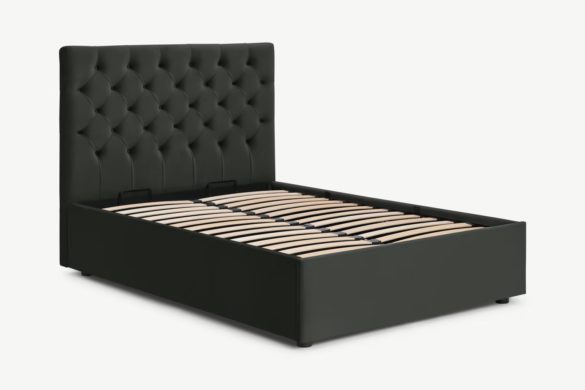 King-Size-Ottomanbett HIMMEL mit Stauraum, Samt