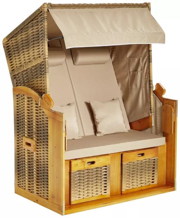 STRANDKORB Braun, Weiß, Beige von AMBIA GARDEN