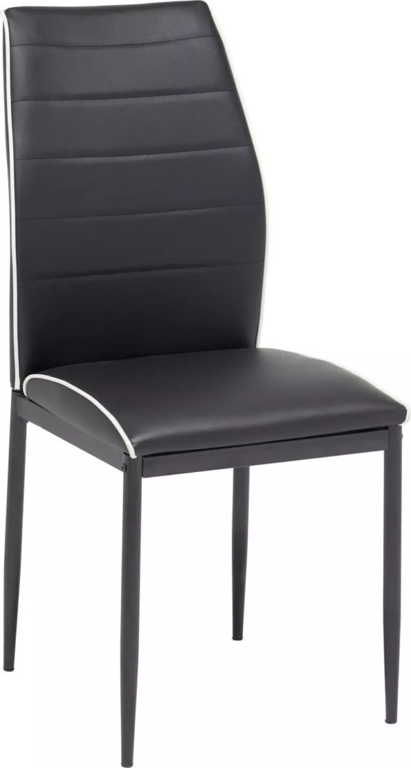 STUHL Lederlook Schwarz von CARRYHOME