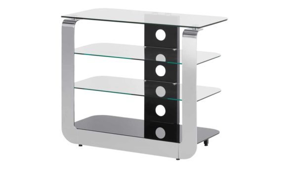 TV-Rack MAASBÜLL Schwarz / Silber