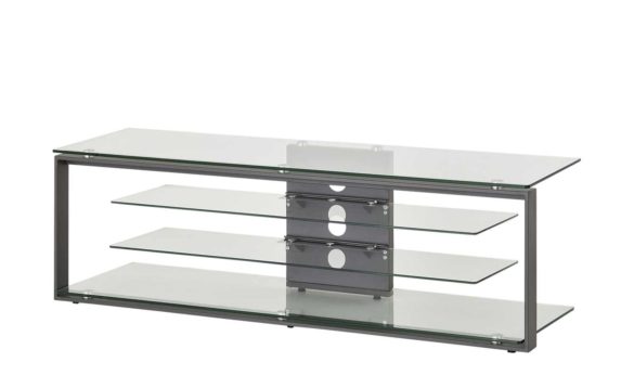 TV-Rack OELDE transparent / Anthrazit