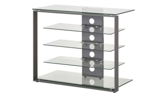 TV-Rack OSTRITZ transparent / Anthrazit